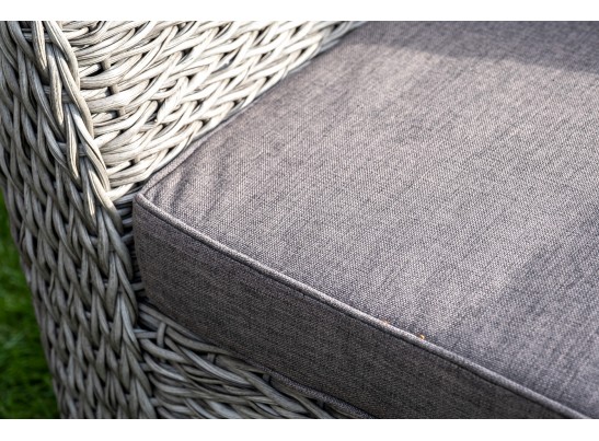 "Капучино Сингл" лаунж-зона из искусственного ротанга (гиацинт), цвет серый в Каменске-Уральском