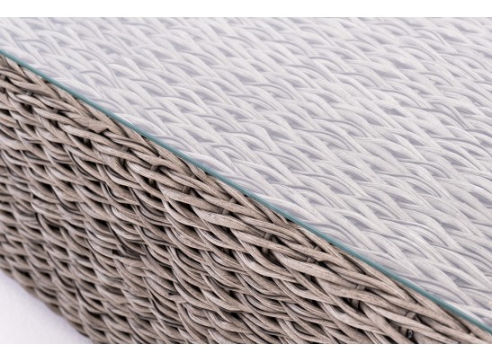 "Капучино Сингл" лаунж-зона из искусственного ротанга (гиацинт), цвет серый в Каменске-Уральском