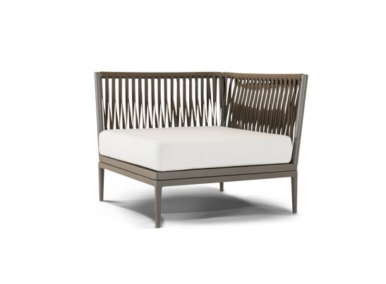 "Касабланка" модуль угловой плетеный из роупа, цвет серо-коричневый в Каменске-Уральском