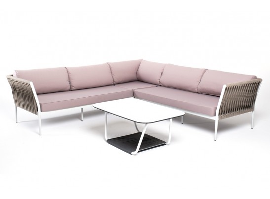 "Касабланка" модульная лаунж-зона из роупа (веревки), каркас из алюминия в Каменске-Уральском