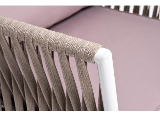 "Касабланка" модульная лаунж-зона из роупа (веревки), каркас из алюминия в Каменске-Уральском