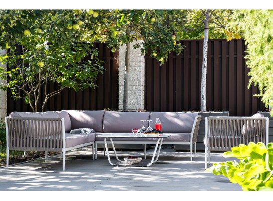 "Касабланка" модульная лаунж-зона из роупа (веревки), каркас из алюминия в Каменске-Уральском