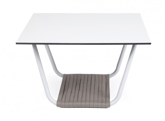 "Глория" журнальный стол 70х70см из HPL, цвет молочный в Каменске-Уральском