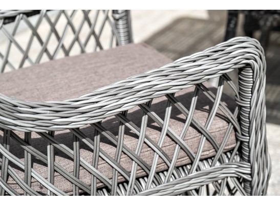 "Катания" обеденная группа плетеная на 4 персоны, цвет графит в Каменске-Уральском