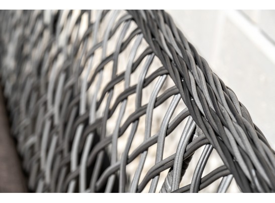 "Катания" обеденная группа плетеная на 4 персоны, цвет графит в Каменске-Уральском