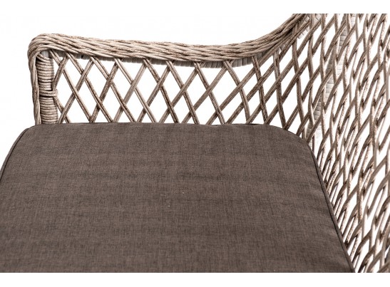 "Катания" обеденная группа плетеная на 6 персон, цвет бежевый в Каменске-Уральском