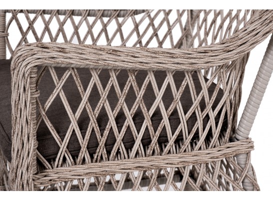 "Катания" обеденная группа плетеная на 6 персон, цвет бежевый в Каменске-Уральском