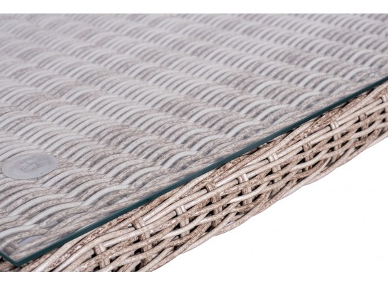 "Катания" обеденная группа плетеная на 6 персон, цвет бежевый в Каменске-Уральском