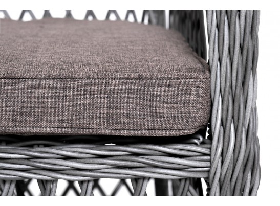 "Катания" обеденная группа плетеная на 6 персон, цвет графит в Каменске-Уральском