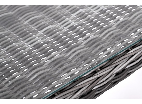 "Катания" обеденная группа плетеная на 6 персон, цвет графит в Каменске-Уральском