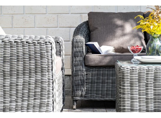 "Кон Панна" лаунж-зона из искусственного ротанга, цвет графит в Каменске-Уральском