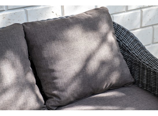 "Кон Панна" лаунж-зона из искусственного ротанга, цвет графит в Каменске-Уральском