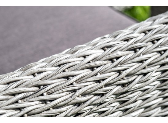 "Кон Панна" лаунж-зона из искусственного ротанга (гиацинт), цвет серый в Каменске-Уральском