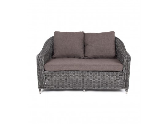 "Кон Панна" диван из искусственного ротанга двухместный, цвет графит в Каменске-Уральском