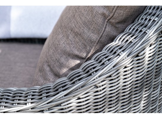 "Кон Панна" диван из искусственного ротанга двухместный, цвет графит в Каменске-Уральском