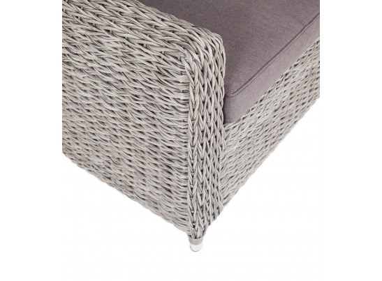 "Кон Панна" кресло из искусственного ротанга (гиацинт), цвет серый в Каменске-Уральском