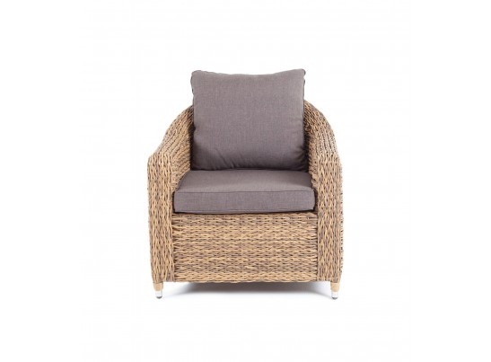 "Кон Панна" кресло из искусственного ротанга (гиацинт), цвет соломенный в Каменске-Уральском