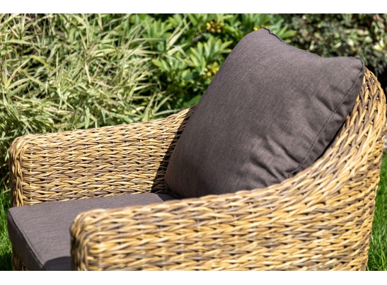 "Кон Панна" кресло из искусственного ротанга (гиацинт), цвет соломенный в Каменске-Уральском