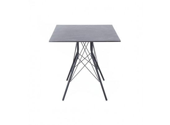 "Конте" интерьерный стол из HPL 63x63см, цвет "серый гранит" в Каменске-Уральском