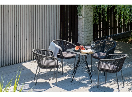 "Конте" интерьерный стол из HPL 63x63см, цвет "серый гранит" в Каменске-Уральском