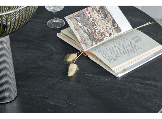 "Конте" интерьерный стол из HPL круглый Ø70см, цвет "серый гранит" в Каменске-Уральском