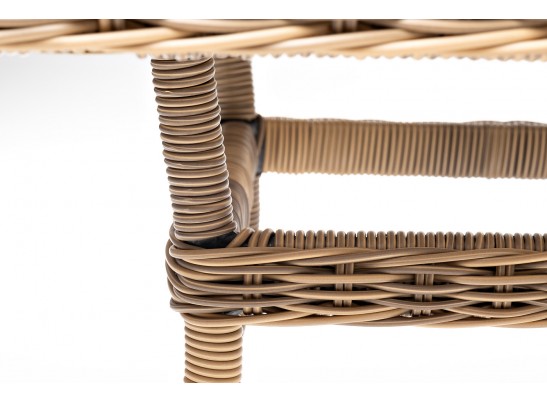 "Латте" плетеный стол из искусственного ротанга 140х80см, цвет соломенный в Каменске-Уральском