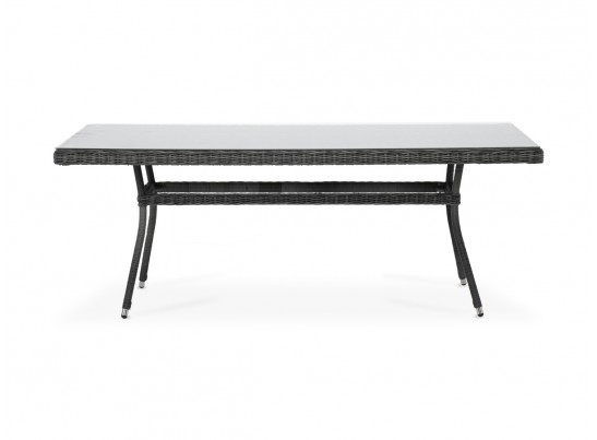 "Латте" плетеный стол из искусственного ротанга 200х90см, цвет графит в Каменске-Уральском