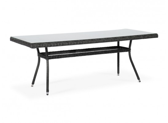 "Латте" плетеный стол из искусственного ротанга 200х90см, цвет графит в Каменске-Уральском