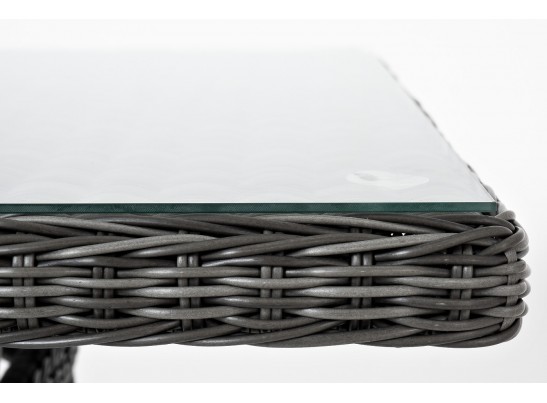 "Латте" плетеный стол из искусственного ротанга 200х90см, цвет графит в Каменске-Уральском