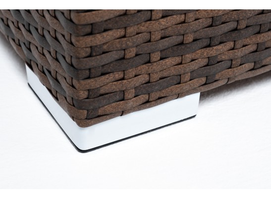 "Лунго" кашпо для цветов большое плетеное из искусственного ротанга, цвет коричневый в Каменске-Уральском