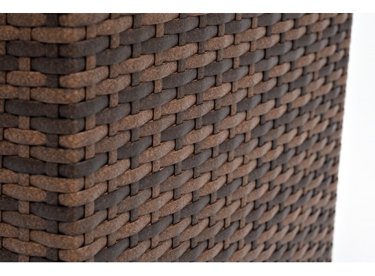 "Лунго" кашпо для цветов большое плетеное из искусственного ротанга, цвет коричневый в Каменске-Уральском