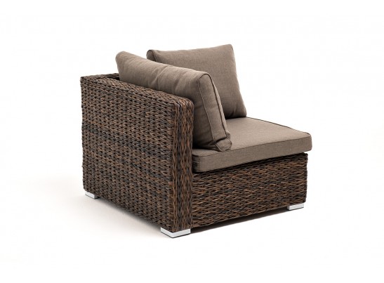 "Лунго" модуль диванный угловой с подушками, цвет коричневый (гиацинт) в Каменске-Уральском