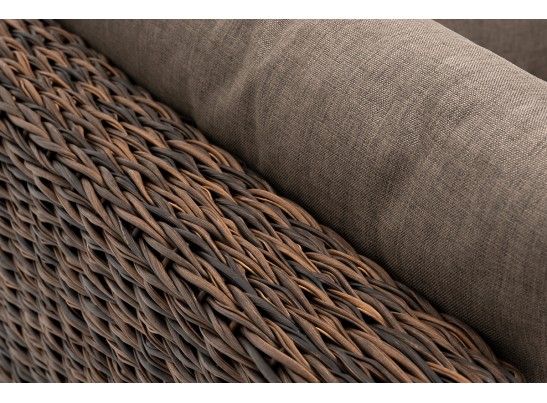 "Лунго" модуль диванный угловой с подушками, цвет коричневый (гиацинт) в Каменске-Уральском