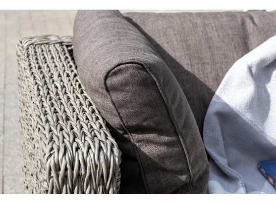 "Лунго" модуль диванный прямой с подушками, цвет cерый (гиацинт) в Каменске-Уральском