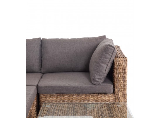 "Лунго" трансформирующаяся лаунж-зона из искусственного ротанга (гиацинт), цвет соломенный в Каменске-Уральском