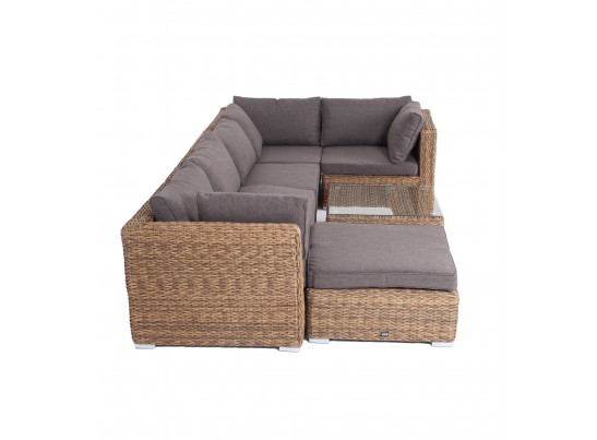 "Лунго" трансформирующаяся лаунж-зона из искусственного ротанга (гиацинт), цвет соломенный в Каменске-Уральском