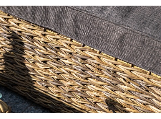 "Лунго" трансформирующаяся лаунж-зона из искусственного ротанга (гиацинт), цвет соломенный в Каменске-Уральском