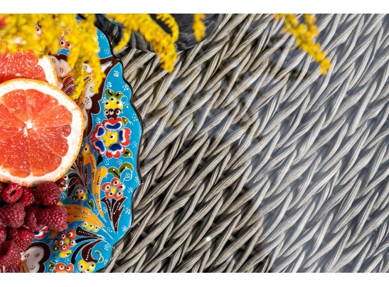 "Лунго" трансформирующийся диван из искусственного ротанга (гиацинт), цвет серый в Каменске-Уральском