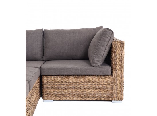 "Лунго" трансформирующийся диван из искусственного ротанга (гиацинт), цвет соломенный в Каменске-Уральском