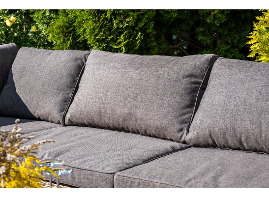 "Лунго" трансформирующийся диван из искусственного ротанга (гиацинт), цвет соломенный в Каменске-Уральском