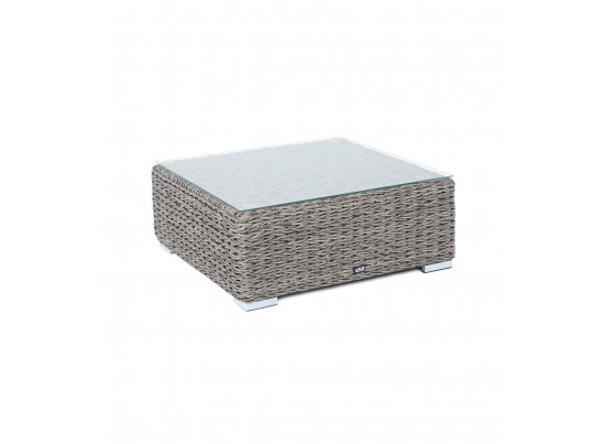 "Лунго" журнальный столик плетеный (гиацинт), цвет серый в Каменске-Уральском
