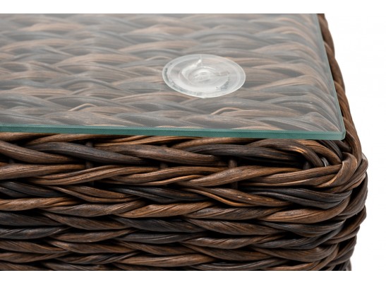 "Лунго" журнальный столик плетеный (гиацинт), цвет коричневый в Каменске-Уральском