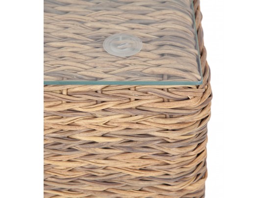 "Лунго" журнальный столик плетеный (гиацинт), цвет соломенный в Каменске-Уральском