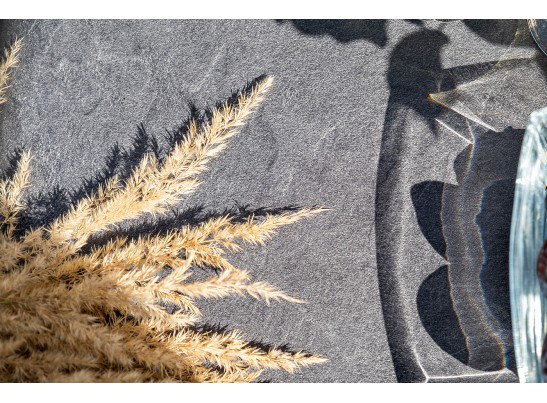 "Малага" обеденная группа на 6 персон со стульями "Марсель", каркас темно-серый, роуп темно-серый в Каменске-Уральском