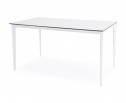 "Малага" обеденный стол из HPL 160х80см, цвет молочный, каркас белый в Каменске-Уральском