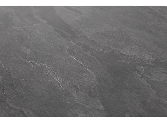 "Малага" обеденный стол из HPL 160х80см, цвет "серый гранит", каркас черный в Каменске-Уральском