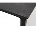 "Малага" обеденный стол из HPL 90х90см, цвет "серый гранит", каркас черный в Каменске-Уральском