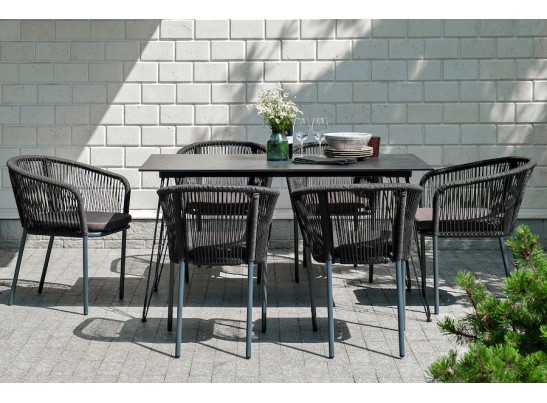 "Милан" обеденная группа на 6 персон, цвет темный в Каменске-Уральском