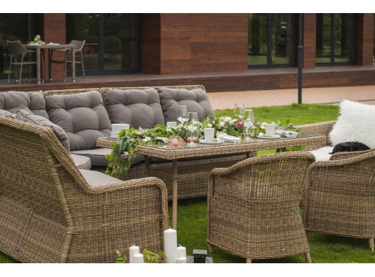 "Латте" плетеный стол из искусственного ротанга 160х90см, цвет соломенный в Каменске-Уральском