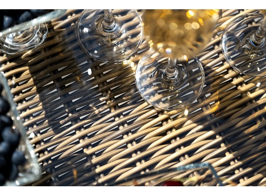 "Неаполь" обеденная группа плетеная из искусственного ротанга, цвет соломенный в Каменске-Уральском